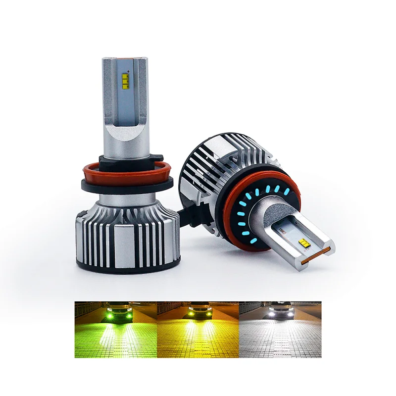 AURORA OEM ODM 12V 24V 58W Car LED Headlight Bulb Led Lights HID H7 H8 H9 H10 H11 H16 1+1 Design Headlight
