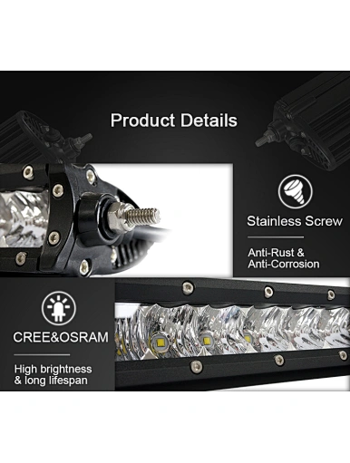E-mark atv led Flood light bar offroad  4x4