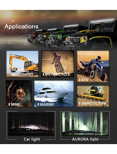 atv led light bar