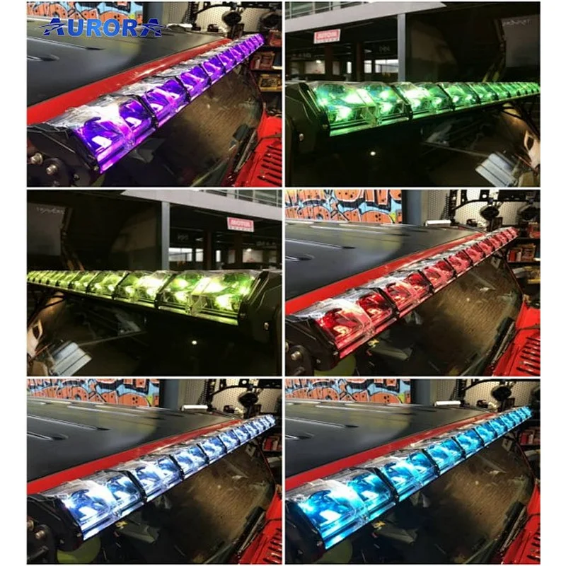 Aurora New Evolve Multifunctional RGB Led  Light DRL Dimmable 4x4 Offroad Light Bar