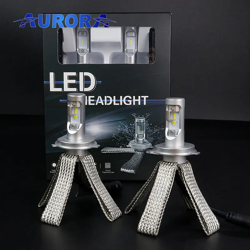Aurora led headlight h11, H13, H16, cars headlights 9004, 9005, 9006, 9007 LED light car bulb led lights bulbs