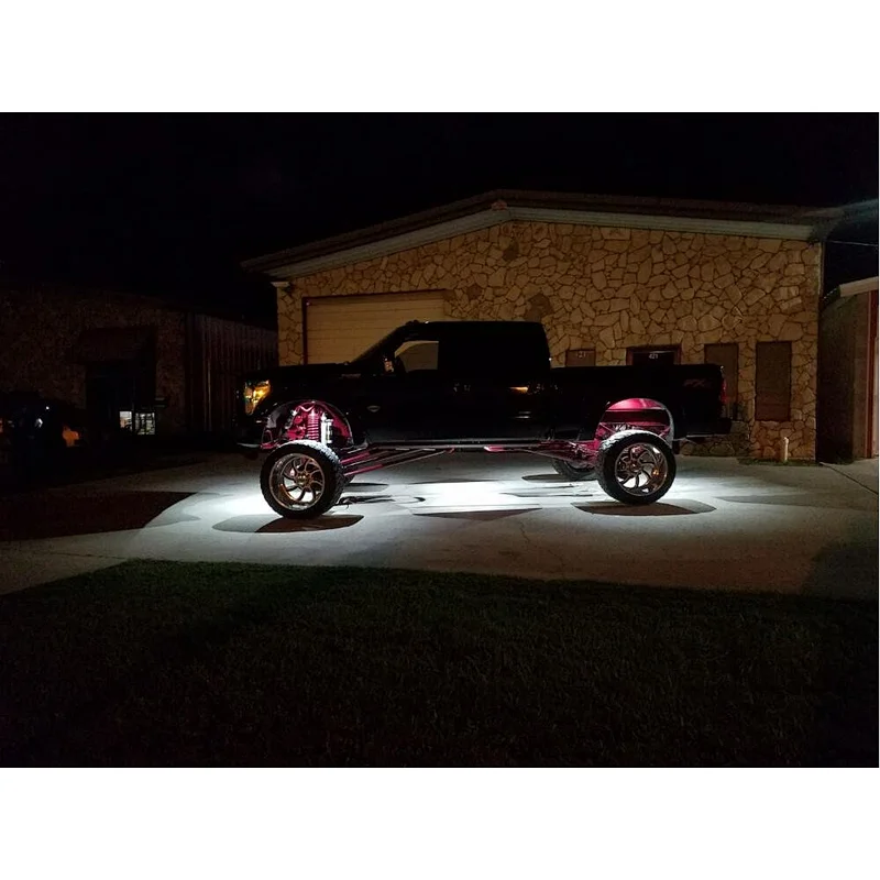 Bluetooth Controlled Rgb Off Road Led Rock Lights,White Led Light Bar 50 2 Inch