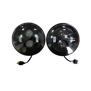 Aurora Auto Car 7inch 12v Round Led Fog Light Front Projector Headlight for Jeep Wrangler Offroad
