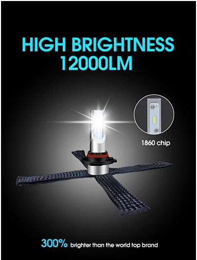 12V 9005 9006 9012 h9 h10 h13 h11 h8 h7 auto head light car bulb led headlight