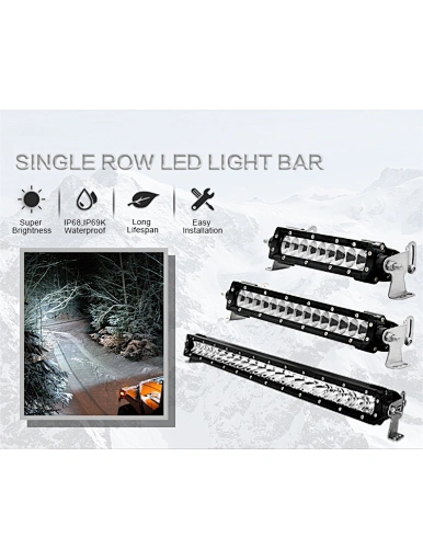 E-mark atv led Flood light bar offroad  4x4