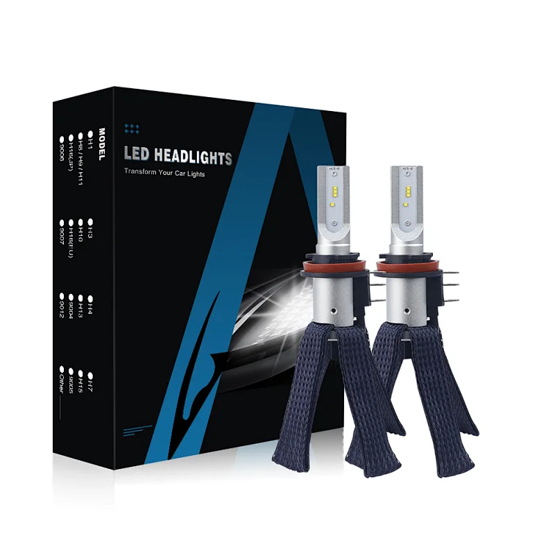 Aurora Newest G10J H15 9005 9006 H8 H9 H11 H7 5200K-5700K 12000Lm 48W Copper Braid Car h4 Led Headlight Bulbs