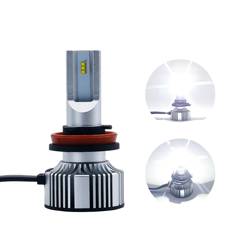 Aurora CE E-mark ISO Approved One Piece 1+1 Design Car Led Headlight H4 H7 H11 9004 9005 Auto Headlights