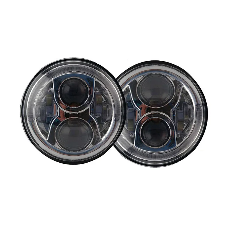 for jeep wrangler CJ JK tj accessories 7 inch led headlight Hi/Lo Beam DRL led motorcycle headlamp for Harleys Davidsons