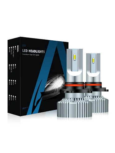 Aurora Patent 1+1 Design V5 5700K ZES Chip 11000LM  Fanless Heatsink  9006 H7 H4 9005 Car Led Headlight Bulb
