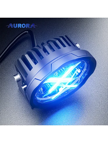 AURORA 4" 40W Round Light with Background Light