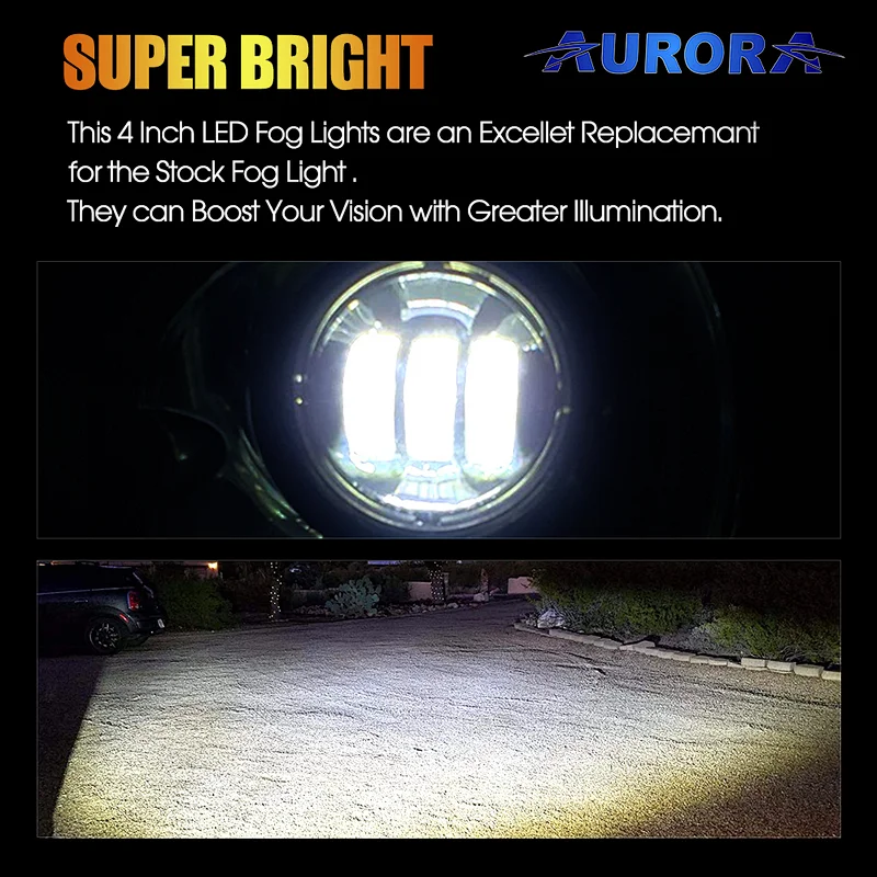 High brightness 4inch round LED Fog light for Jeep