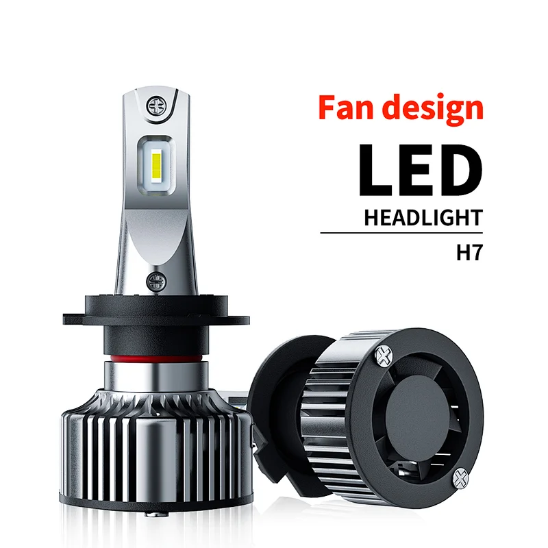 New Cooling Fan 50W H4 H7 9005 Car Auto Headlight Bulb