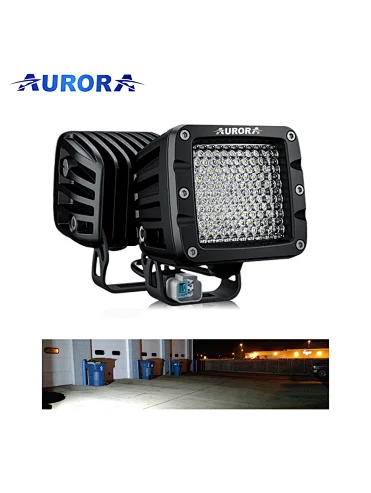 IP68 IP69K Waterproof 40W Diffusion Beam Tractor LED Cube Light