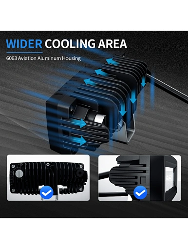 single row pod work light
