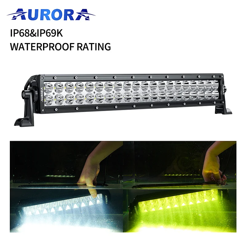 Aurora 21.5inch IP68 & IP69K waterproof Emark led driving light