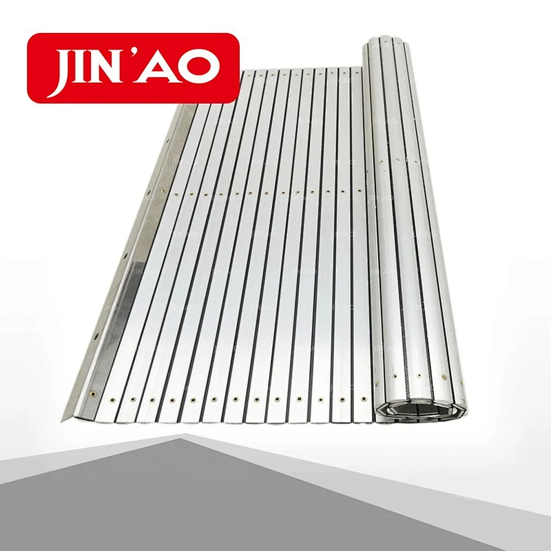 aluminium curtain apron cover for guide protection