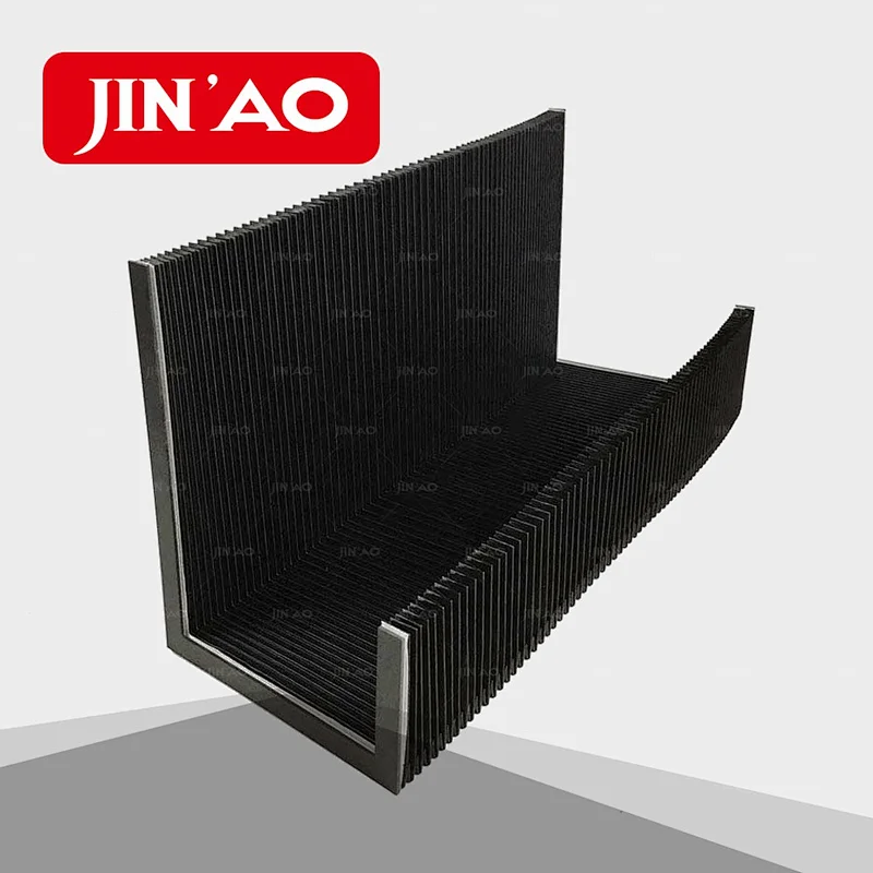 accordion flexible bellow cover for protective guideways