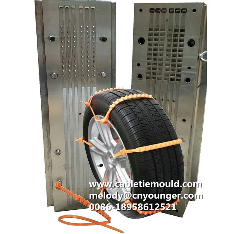 Skid Resistance Zip Ties Injection Mould Emergency Traction Aid for