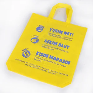 Nonwoven fabric shopping handle bag / d- cut bag good quality and cheap price