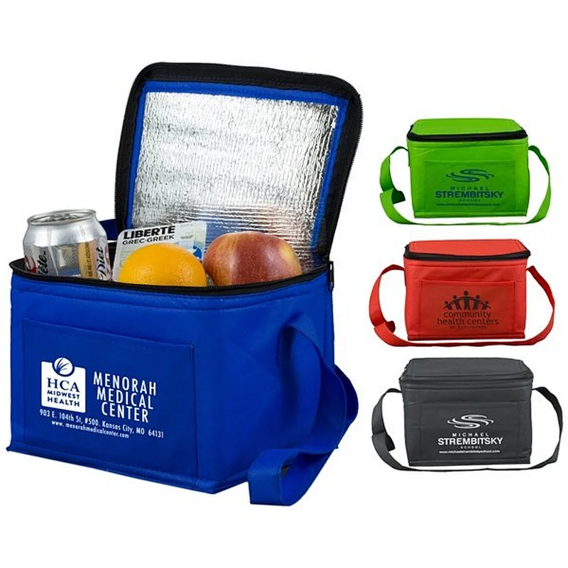 Food Delivery Aluminium Foil Insulated Lead-free Ice Cream Cooler Bag