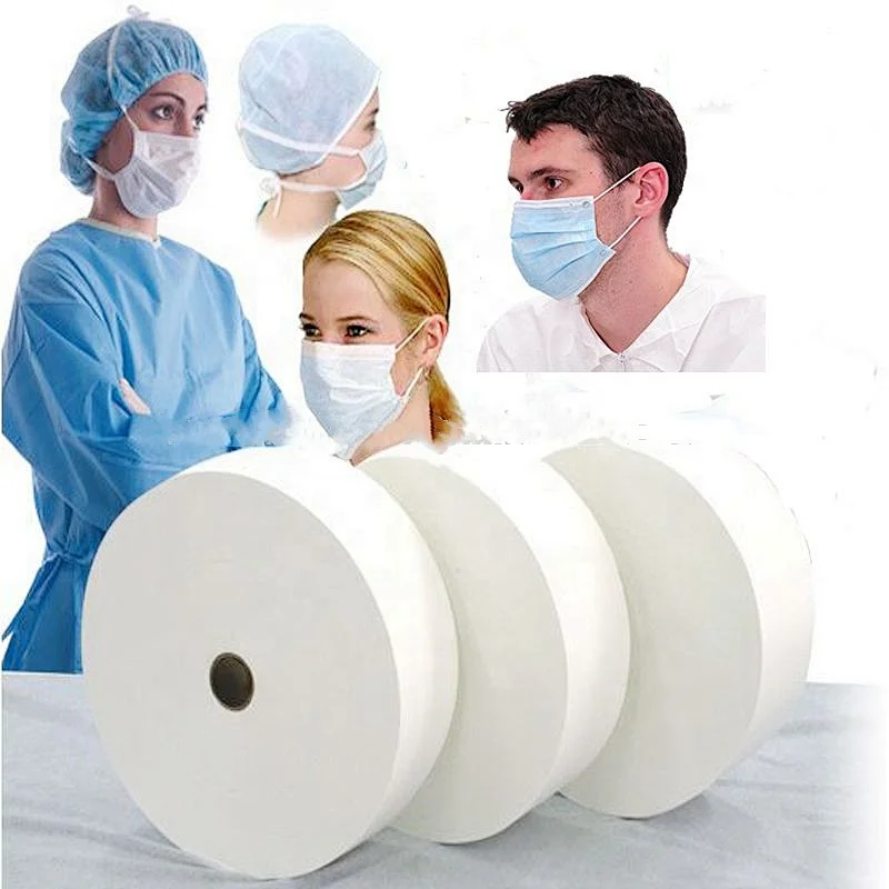 in China Supplier  medical face mask material  pp spunbond meltblown nonwoven fabric  material price