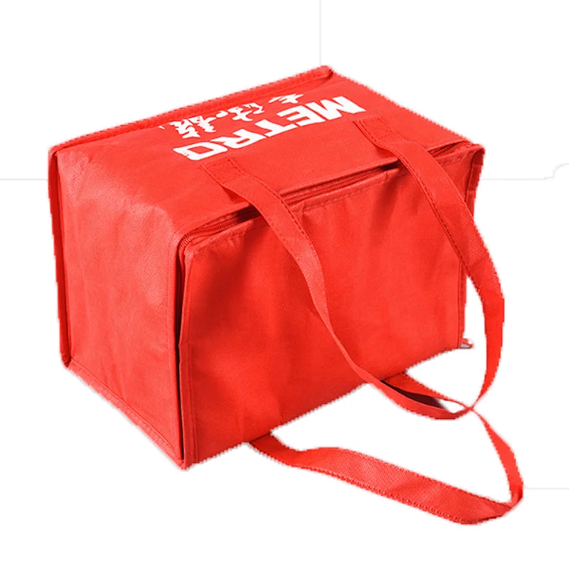 Low MOQ waterproof insulated cooler bag foldable custom food delivery cooler bag insulated