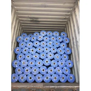 50%viscose 50%polyester white spunlace non woven fabric