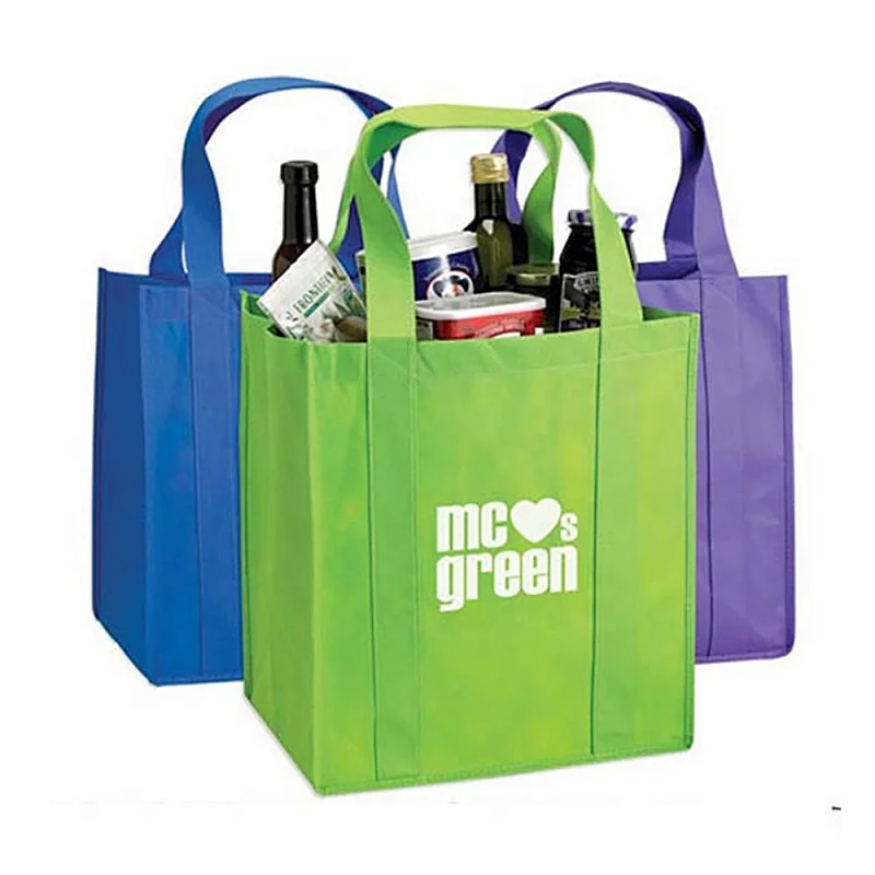 custom spot shopping tote used polypropylene  non woven bag with yourself logos
