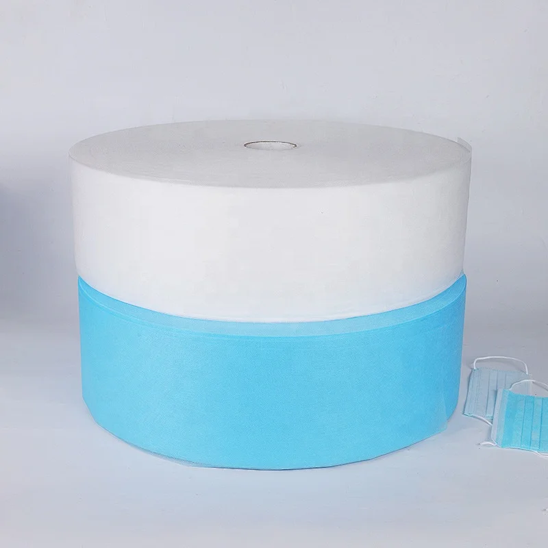 polypropylene 30 grams blue  nonwoven material for mask