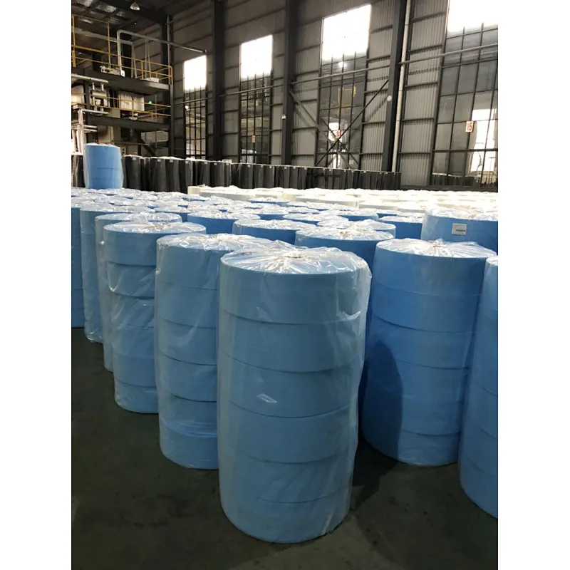 shoe covering material blue 25gsm spunbond nonwoven fabric roll