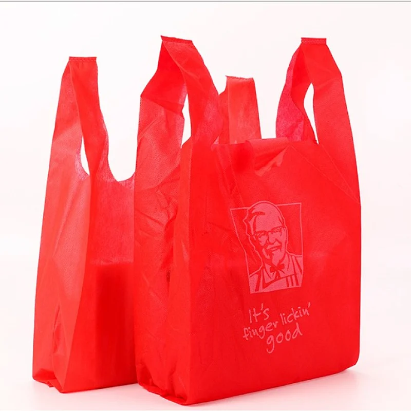 40gsm pp bag non-woven tote shopping bag/T-shirt non woven bag/Printing Non-woven Shopping T-shirt Bag