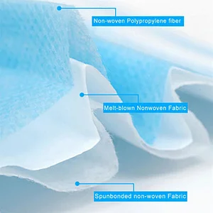 Meltblown nonwoven filter fabric with breathable used pure polypropylene material made