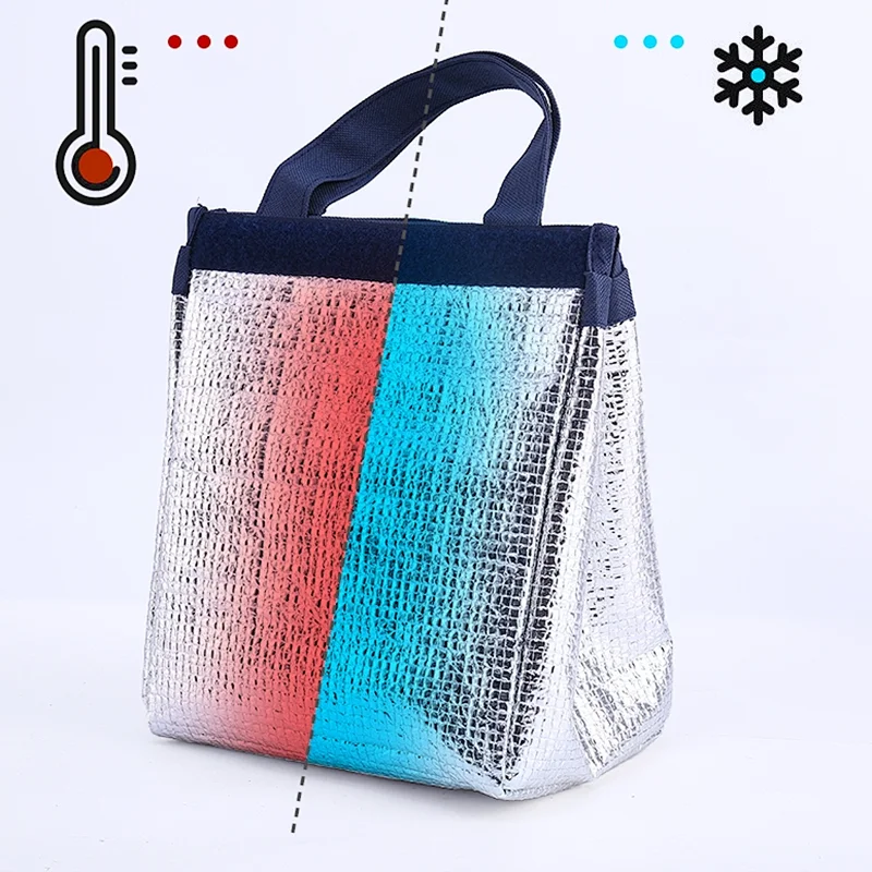 Custom Wholesale Eco Friendly Insulated Outdoor Tote Cooler Lunch Bag Collapsible Grocery Cooler Bag