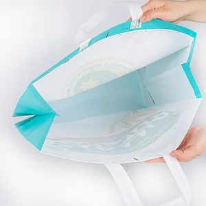 New design cheap stable reusable tote bags pp non woven bag for shopping