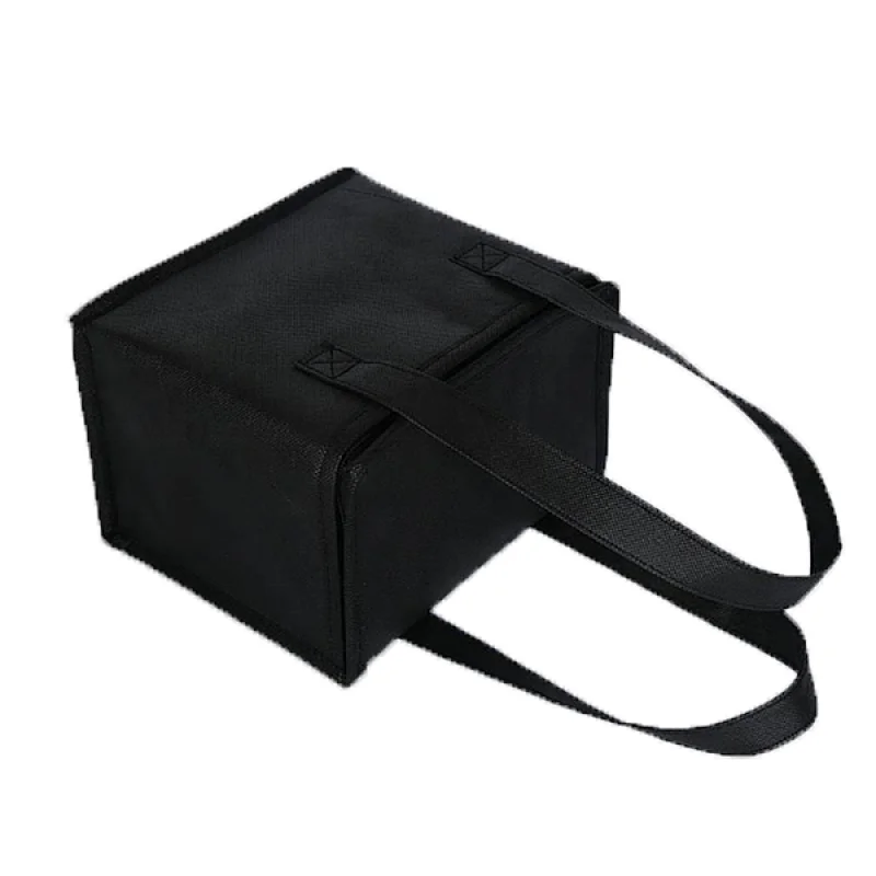Accept customized logo and packing non woven insulated lunch thermal cooler bag