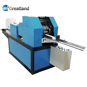 Greatland latest version of 2021 mini pocket handkerchief paper machines line to make customized handkerchief