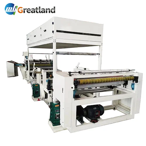 Automatic Neck Paper Machine Making neck strips Roll for Hairdressing Crepe paper for barber Rewinding machine Cutting machine