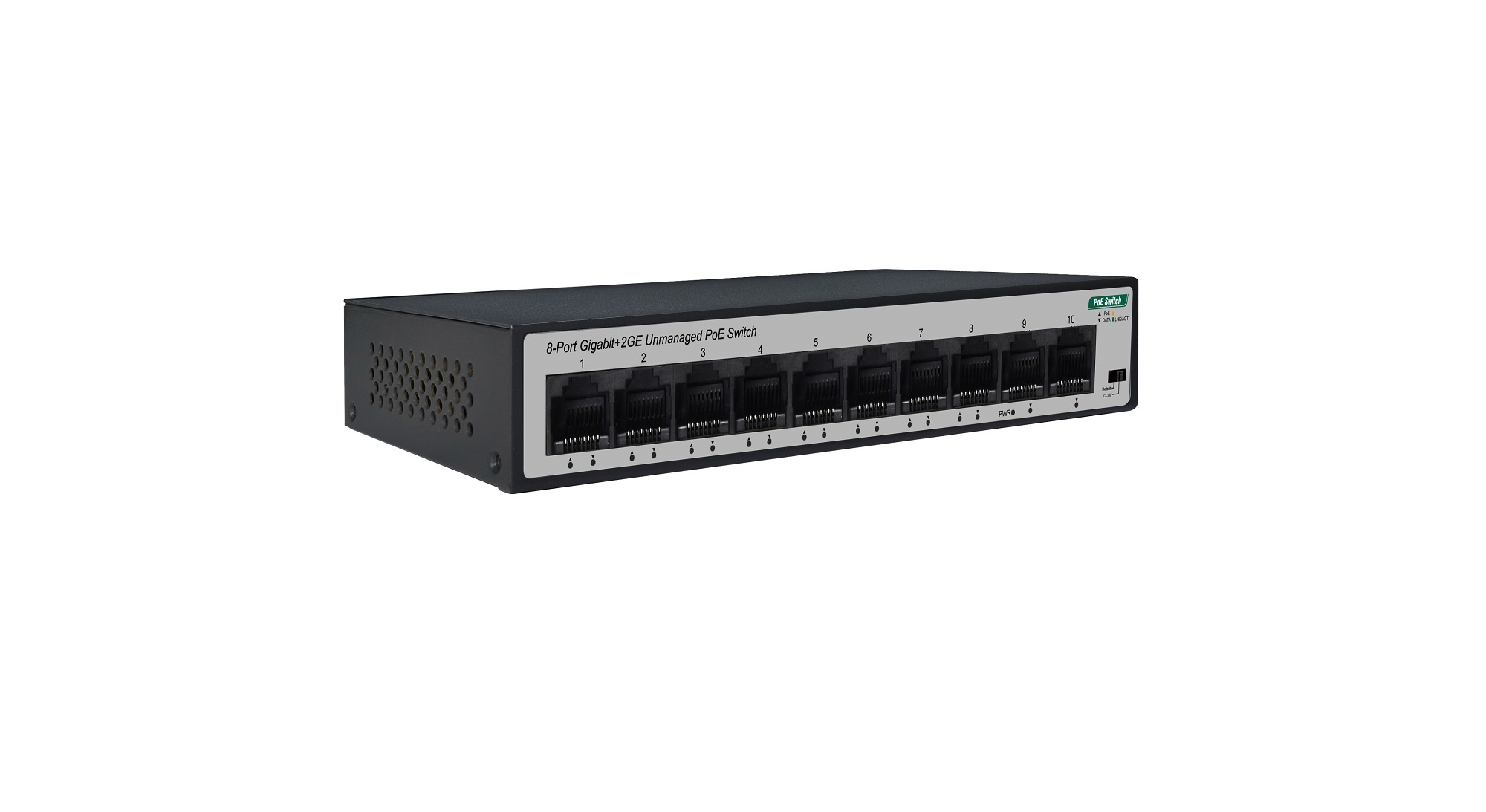 8-Port Gigabit+2GE Unmanaged PoE Switch