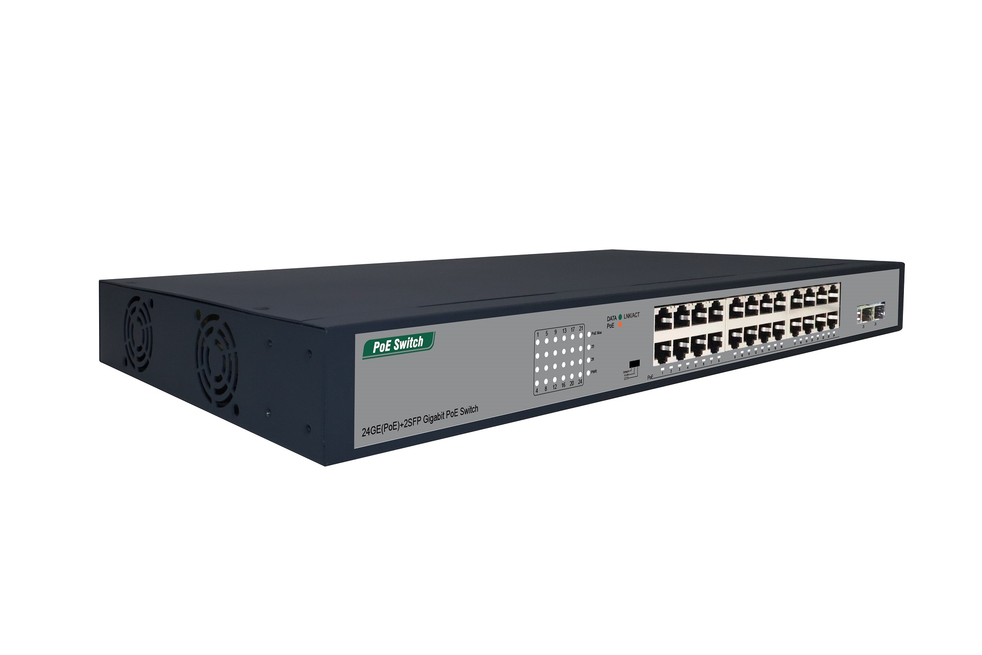 24GE(PoE)+2SFP Gigibit PoE Switch