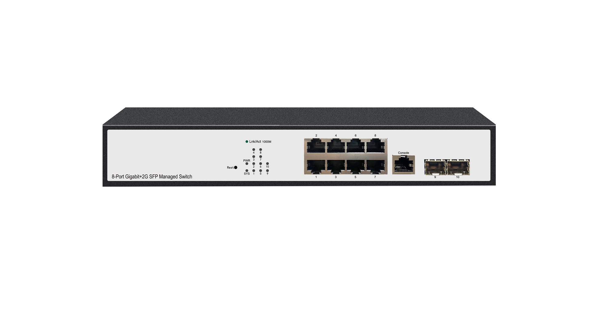 8-Port Gigabit+2G SFP Managed switch
