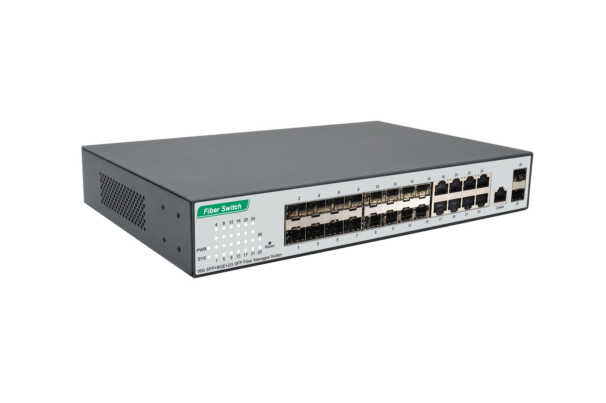 16-Port Gigabit+8 GE+2G SFP Fiber Managed Switch