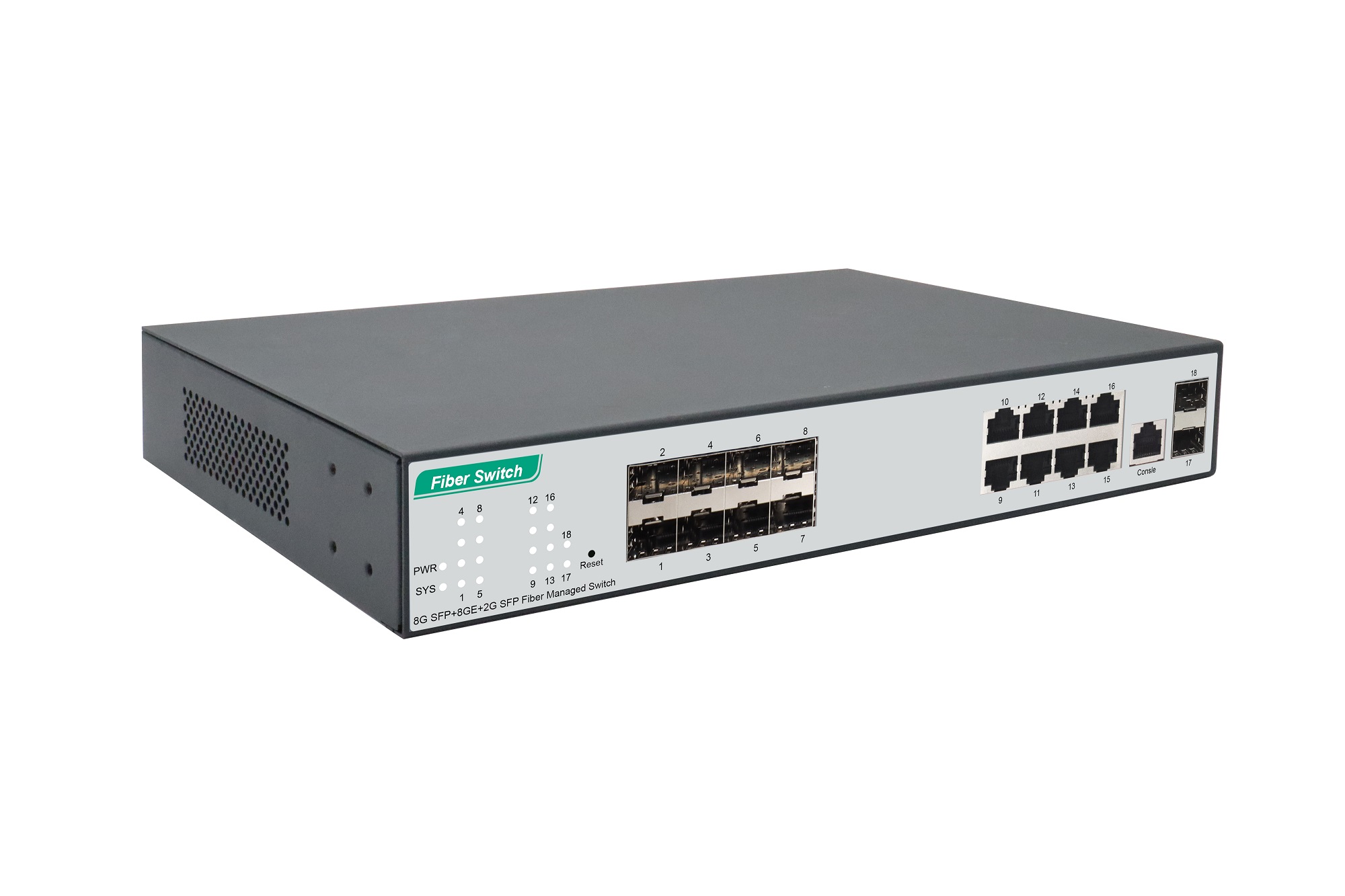 24-Port Gigabit SFP+8GE+2G SFP Fiber Managed Switch