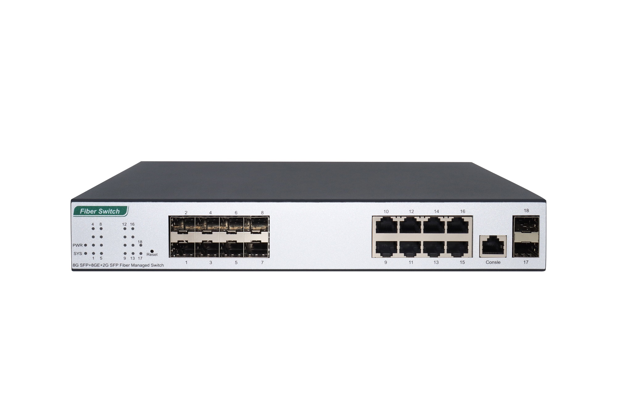24-Port Gigabit SFP+8GE+2G SFP Fiber Managed Switch