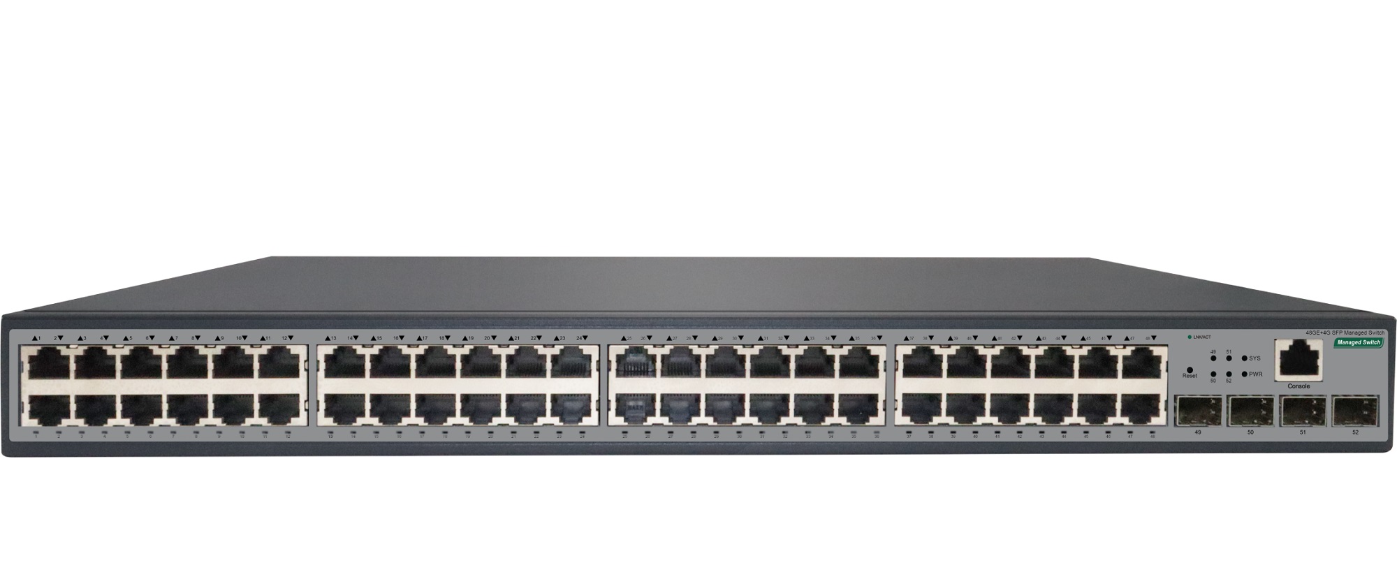 48-Port Gigabit+4G SFP+ Managed Switch