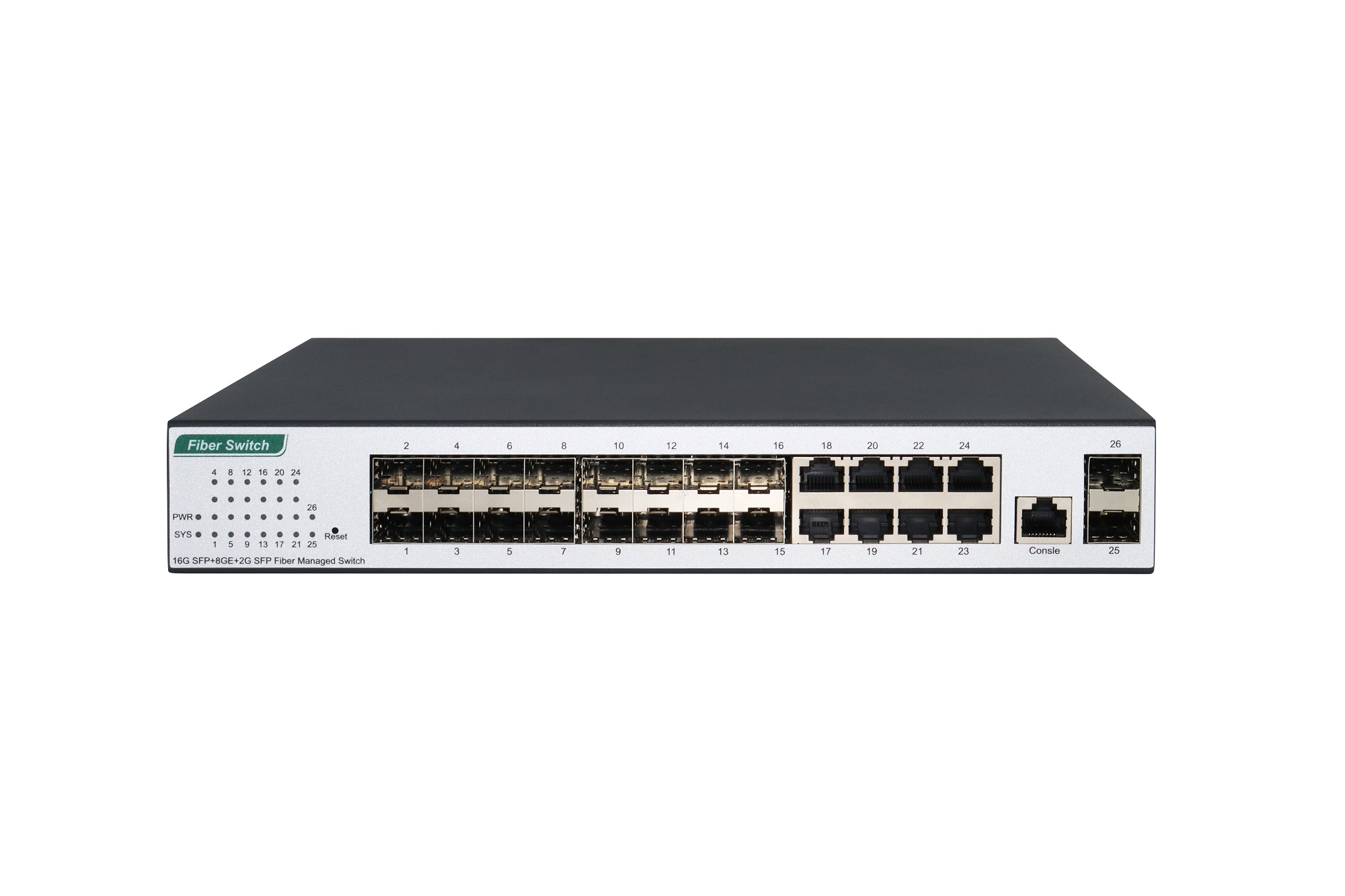 16-Port Gigabit+8 GE+2G SFP Fiber Managed Switch