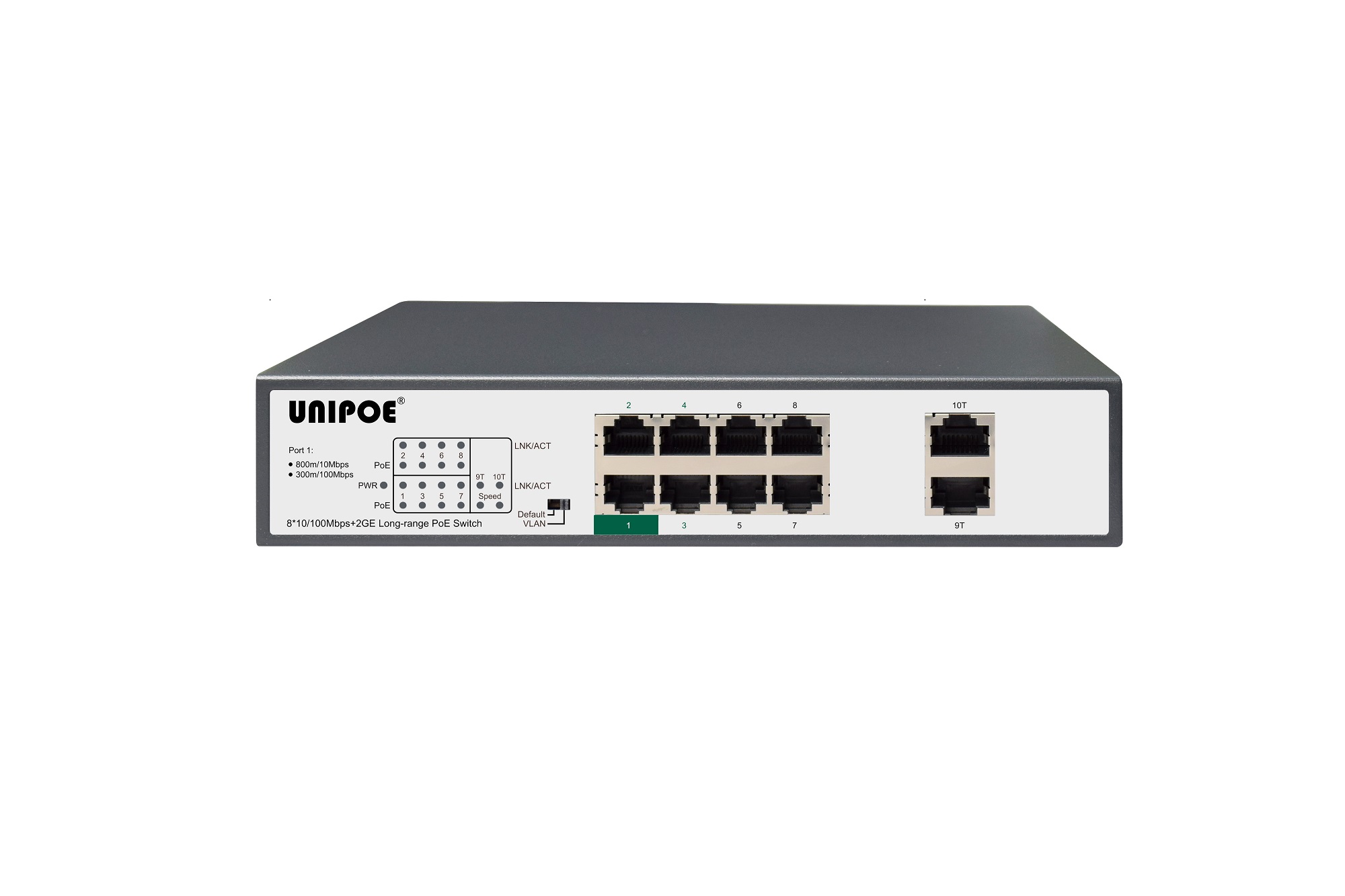 8*10/100Mbps+2GE Long-Range PoE Switch (Used with Long-Range Equipment)