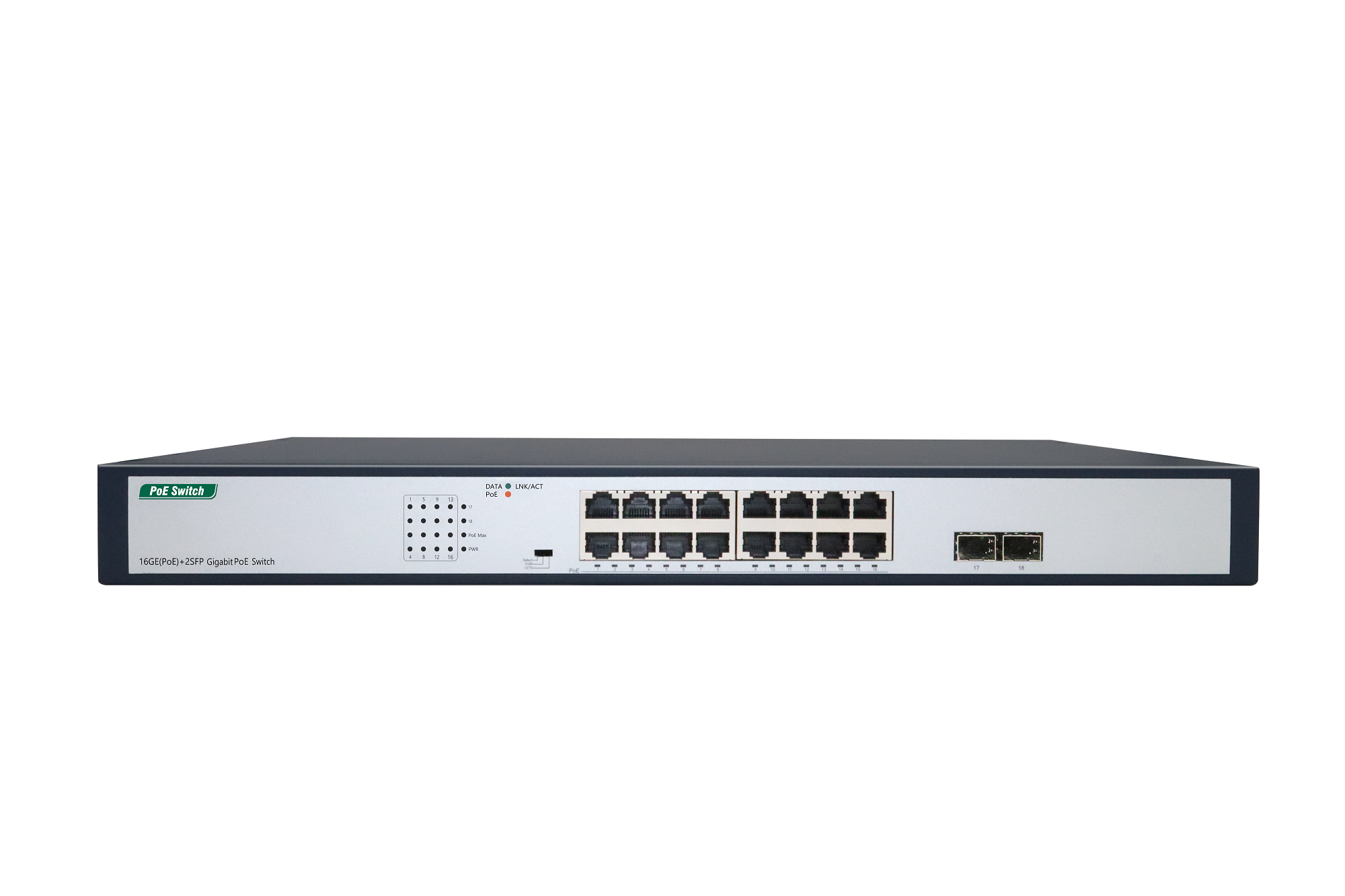 16GE(PoE)+2SFP Gigabit PoE Switch