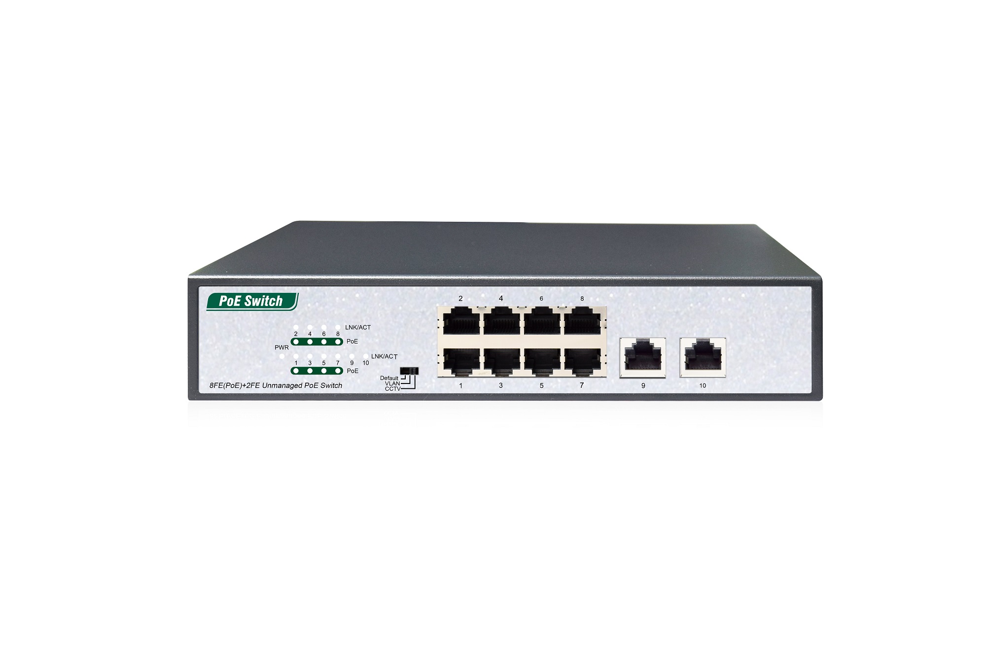 8FE（PoE）+2FE Unmanaged PoE Switch