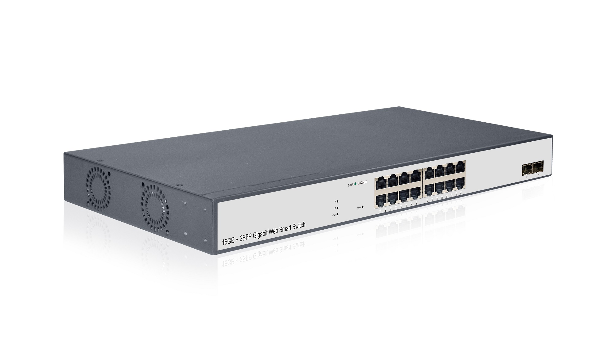 16-Port Gigabit+2G SFP Web Smart Switch
