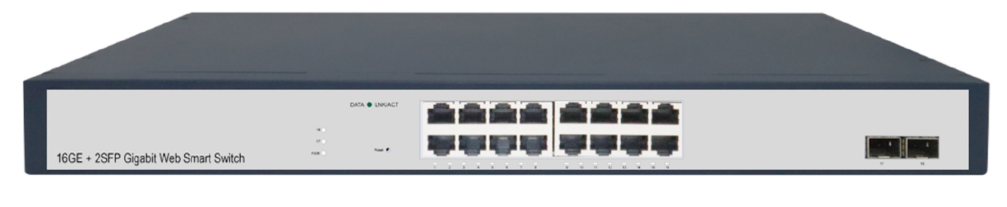16-Port Gigabit+2G SFP Web Smart Switch